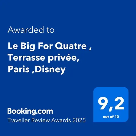 公寓 Le Big For Quatre , Terrasse Privee, Paris ,disney *